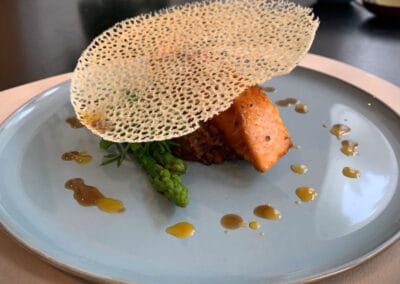 Filetto di salmone con decorazione croccante by Chef Silvio Forech